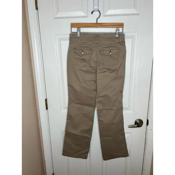 Sonoma Life + Style Original Boot Bootcut Brown Tan Mid-Rise Pants Size 4 - Picture 7 of 7